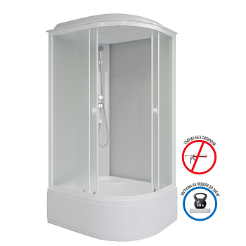 Душевая кабина Niagara Promo P110/80/40L/MT 110х80 асимметричная с крышей ориентация левая Душевая кабина Niagara Promo P110/80/40L/MT 110х80 асимметричная с крышей ориентация левая